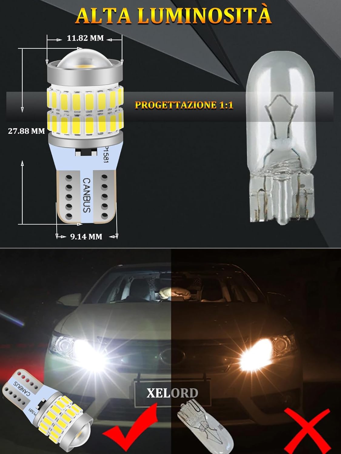 Thumbnail 2 de XELORD LED W5W T10 6000K