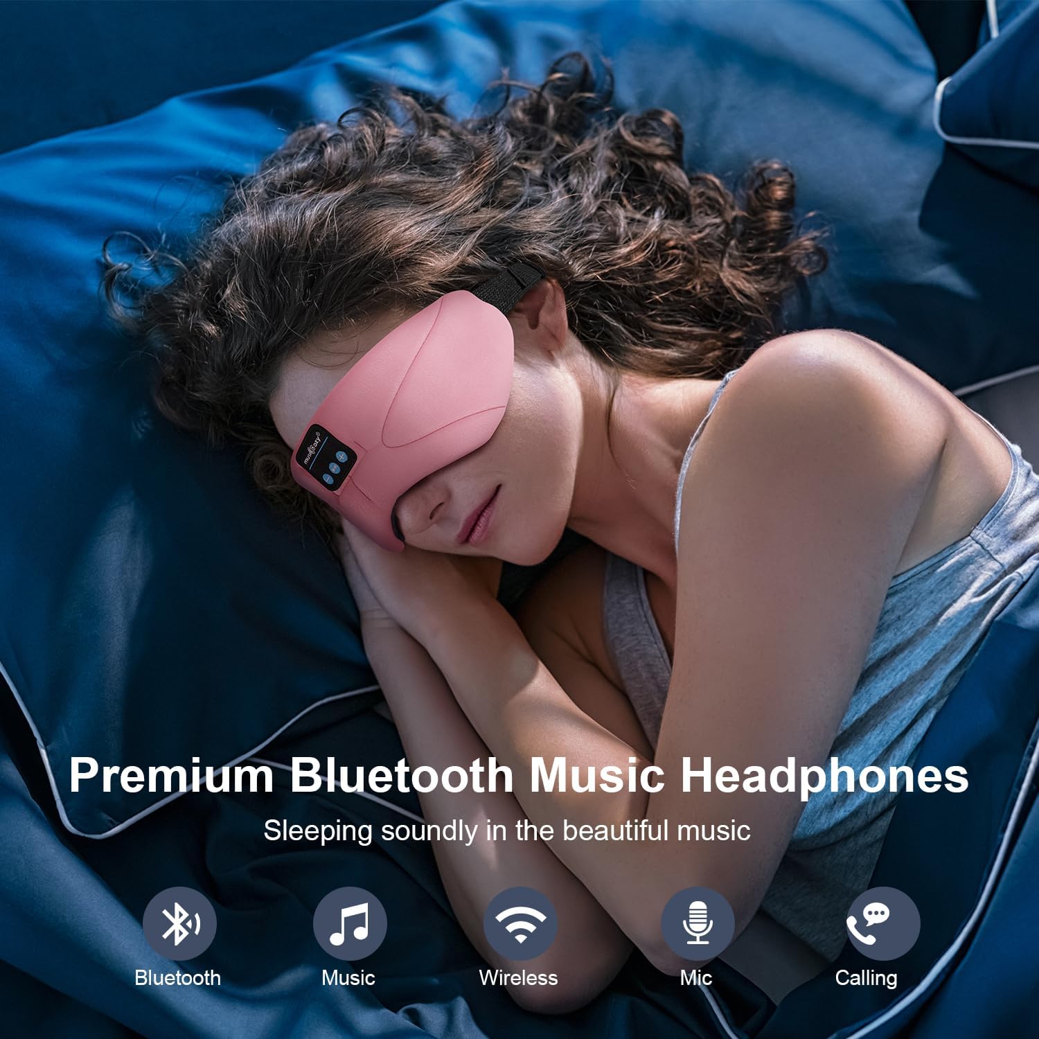 Thumbnail 1 de MUSICOZY Sleep Mask Headphones: 100% Blackout Bluetooth Eye Mask with Ultra-Thin Speakers