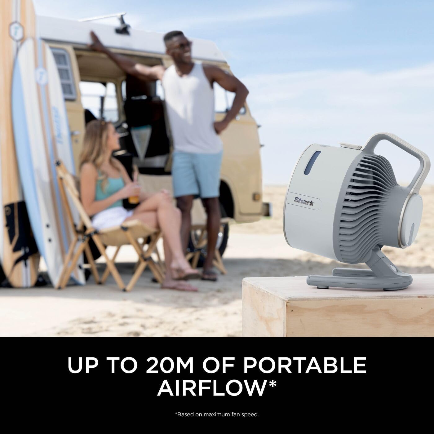 Thumbnail 3 de Shark FlexBreeze HydroGo Cordless Fan Dove FA050UKDV (HydroGo mist cooling, portable & quiet)