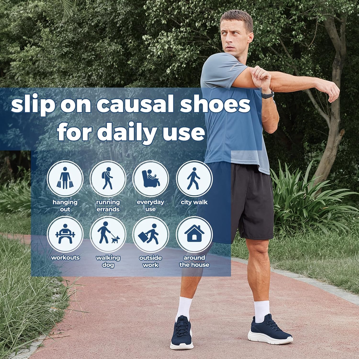 Thumbnail 3 de FitVille Slip On Sneakers Herren