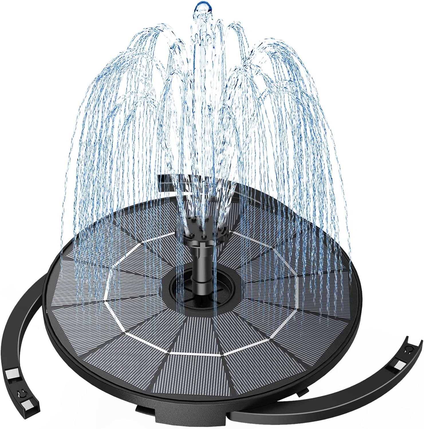Fontaine solaire extérieure de jardin AISITIN avec panneau amovible 2,8W et kit 2 en 1