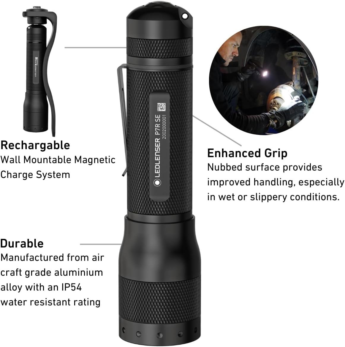 Detalle 2 de Ledlenser P7R SE LED Torch 1100 Lumens
