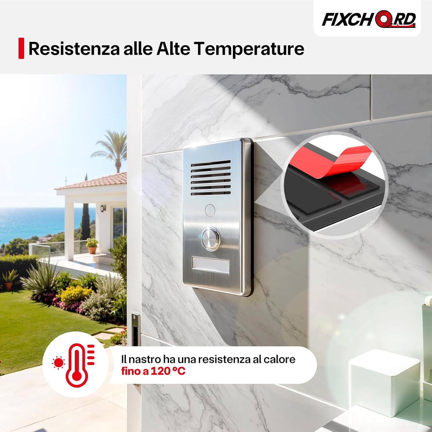 Thumbnail 3 de FIXCHORD Nastro biadesivo extra forte in schiuma acrilica 10 m x 25 mm