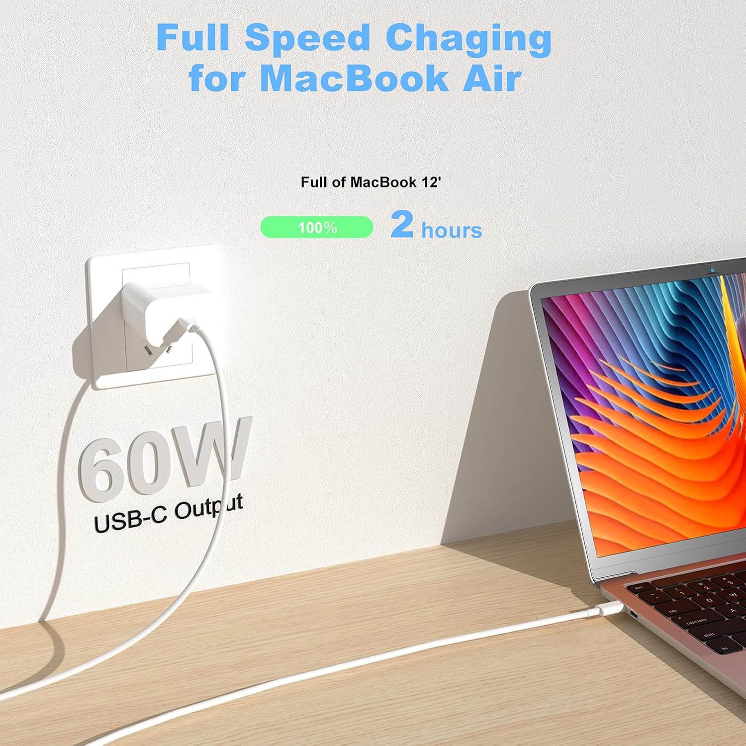 Detalle 2 de Apple USB‑C to USB‑C 10ft 60W Charging Cable