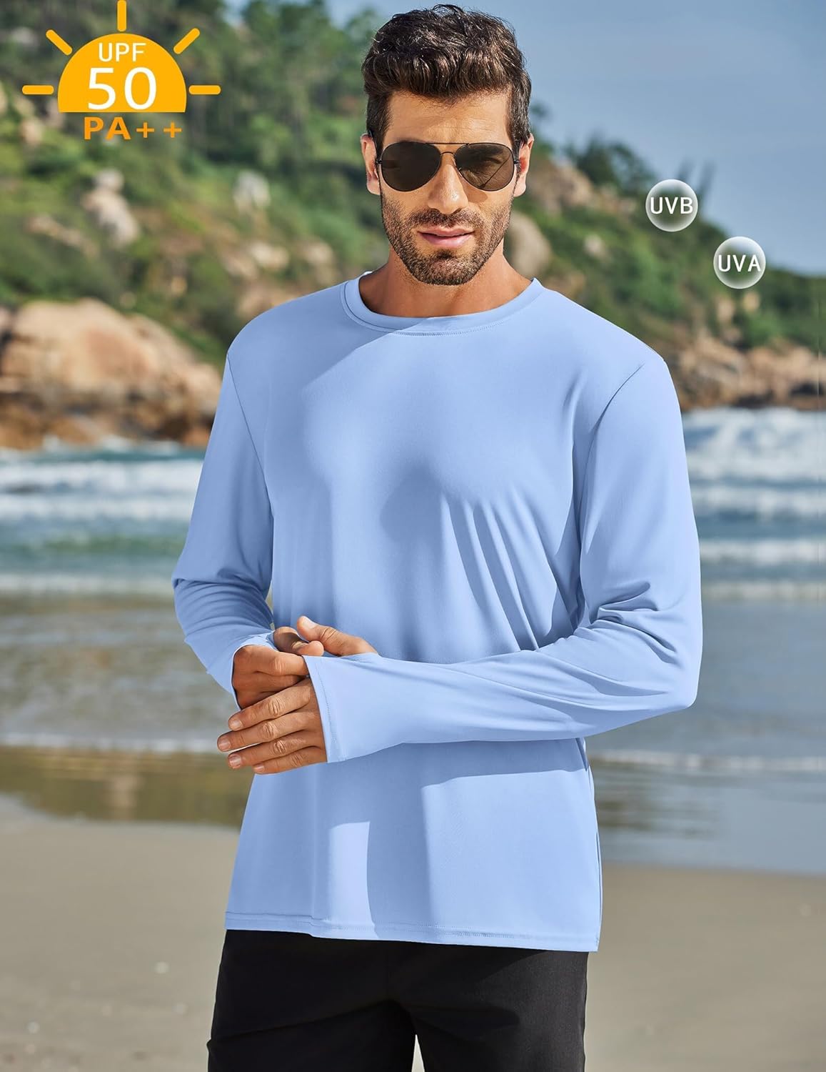 Detalle 2 de PINSPARK rashguard uomo UPF 50+ 2-Pack