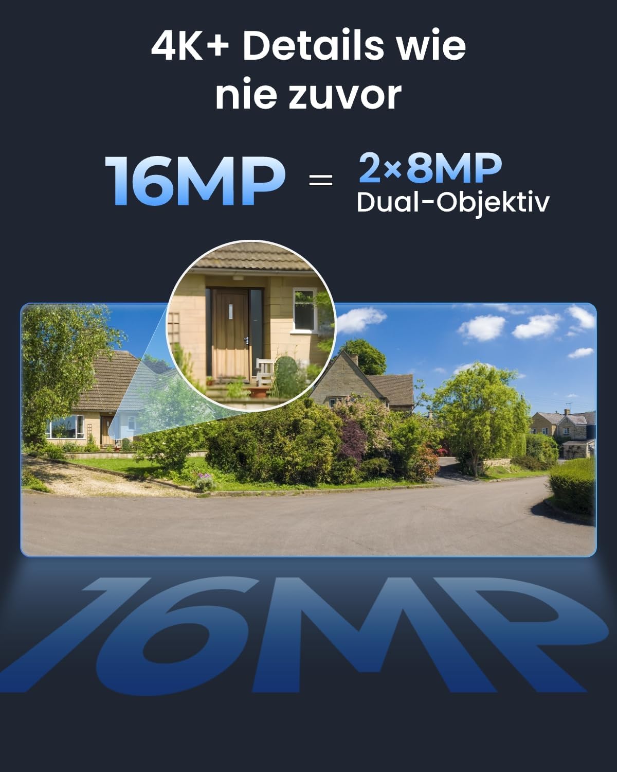 Detalle de Reolink Duo 3 PoE 16MP Überwachungskamera