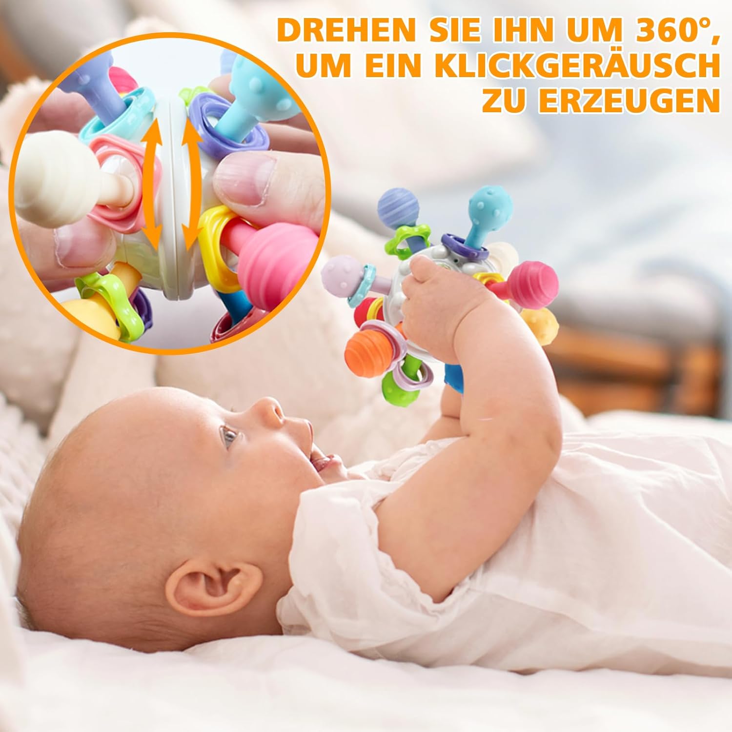 Thumbnail 2 de Beißspielzeug Greifball 10,5 cm