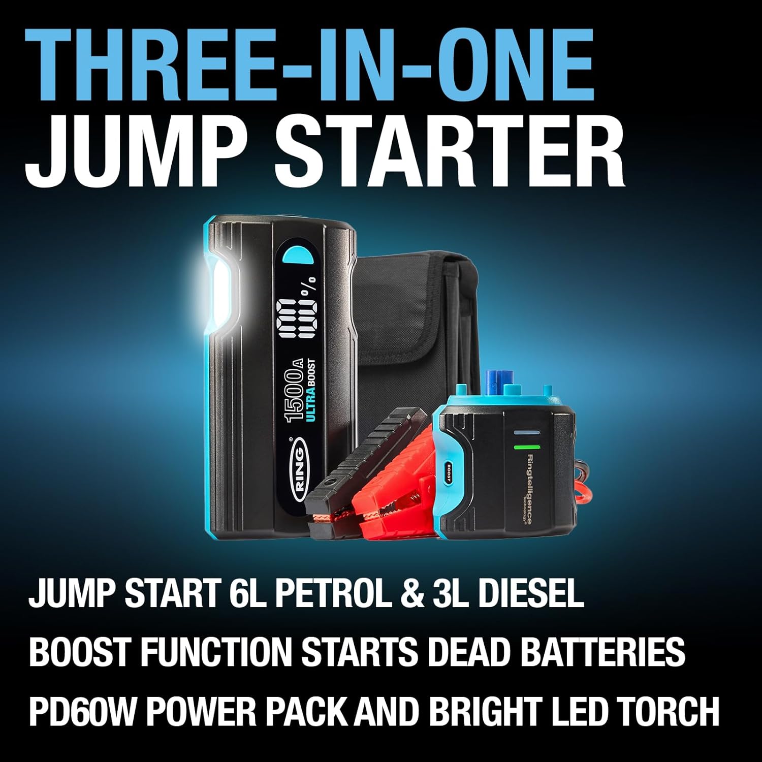 Thumbnail 1 de RING ULTRABOOST 1500A jump starter for cars