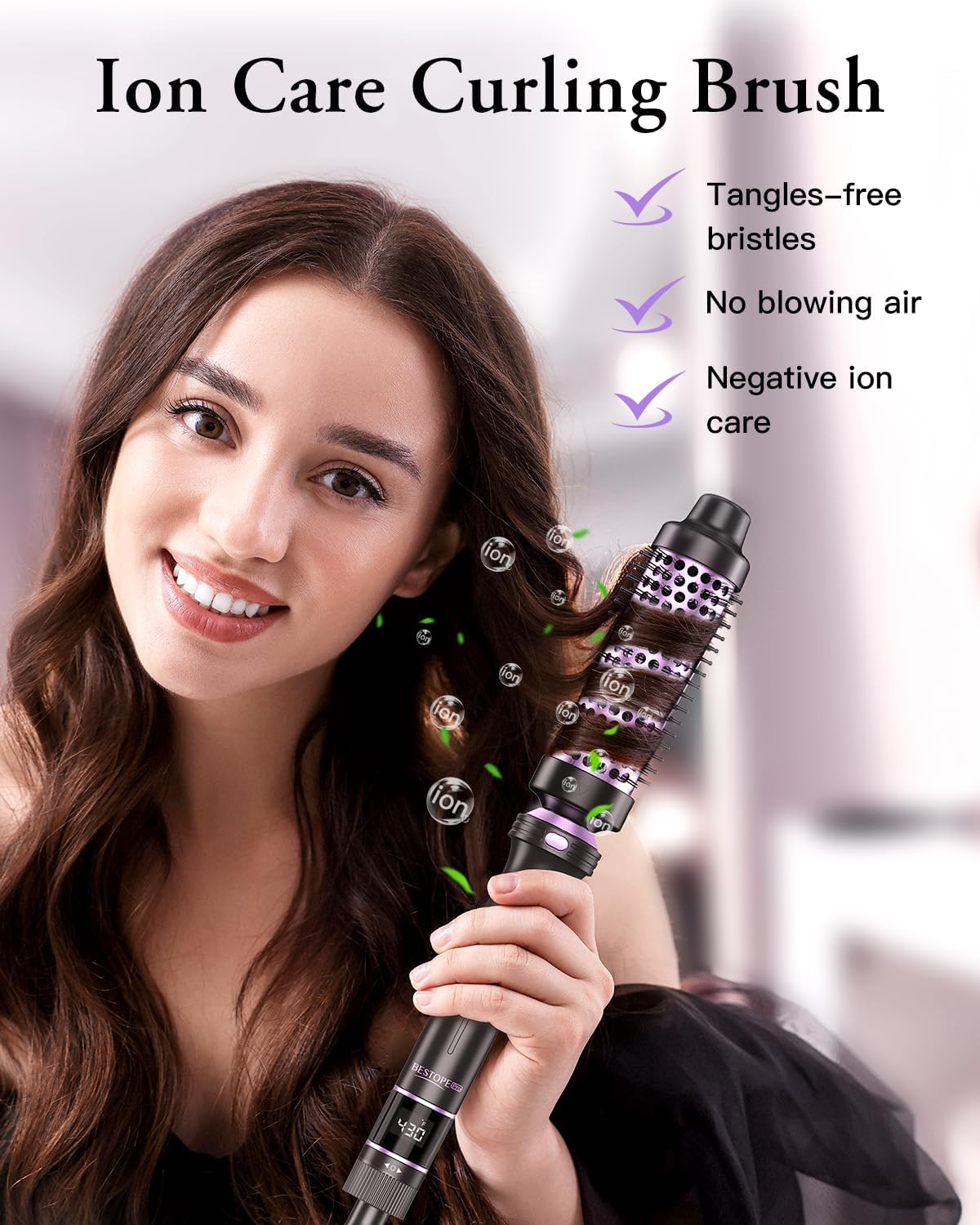 Thumbnail 4 de 5 in 1 Curling Iron Set (Thermal Brush, Flat Iron, Wand, Curling Irons) with 13 Temps, LED Display, Glove & Heat Mat