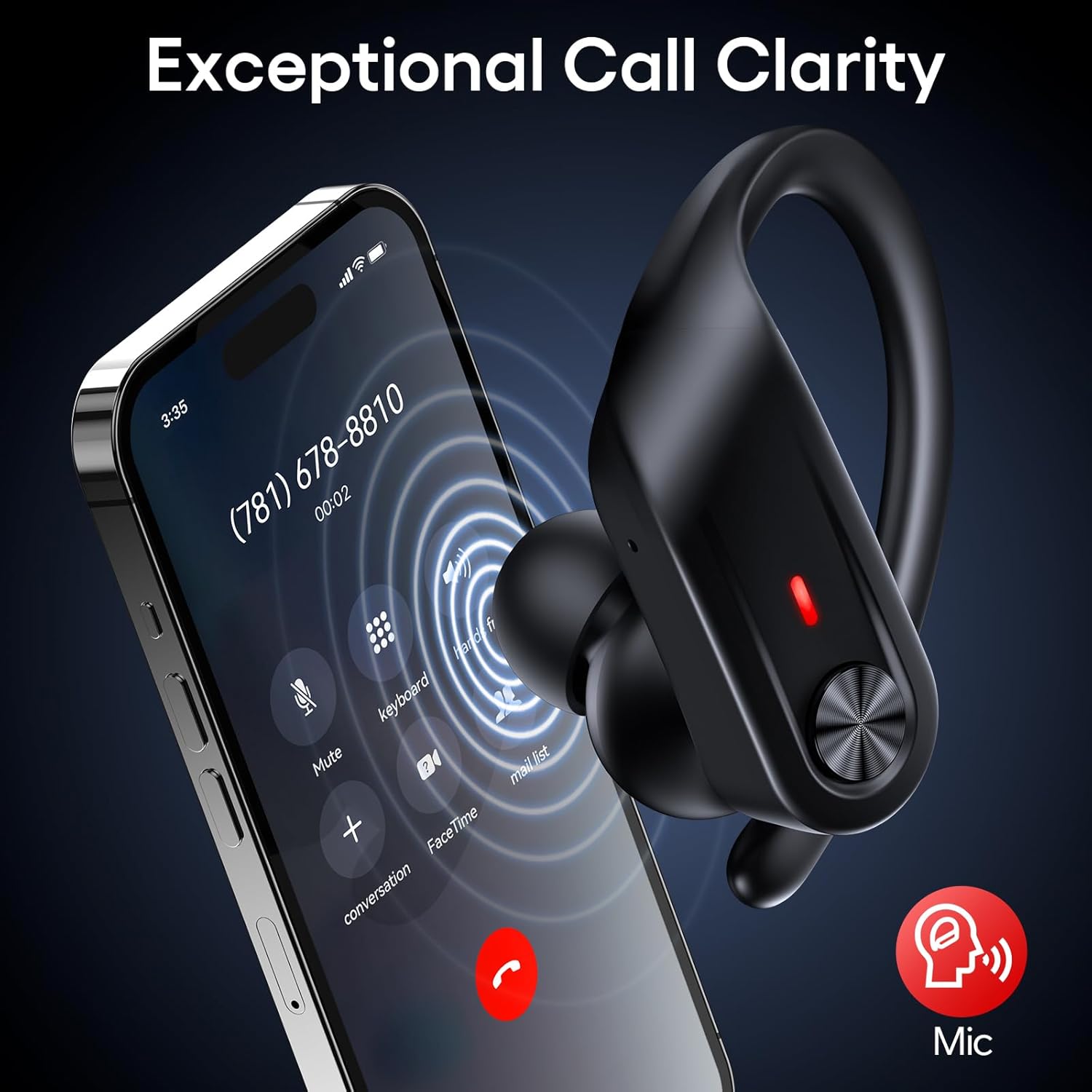 Thumbnail 4 de Hybrid Active Noise Cancelling Wireless Earbuds (ANC) with Transparency Mode, up to 80 Hrs Playtime, Hi-Res Stereo via Bluetooth