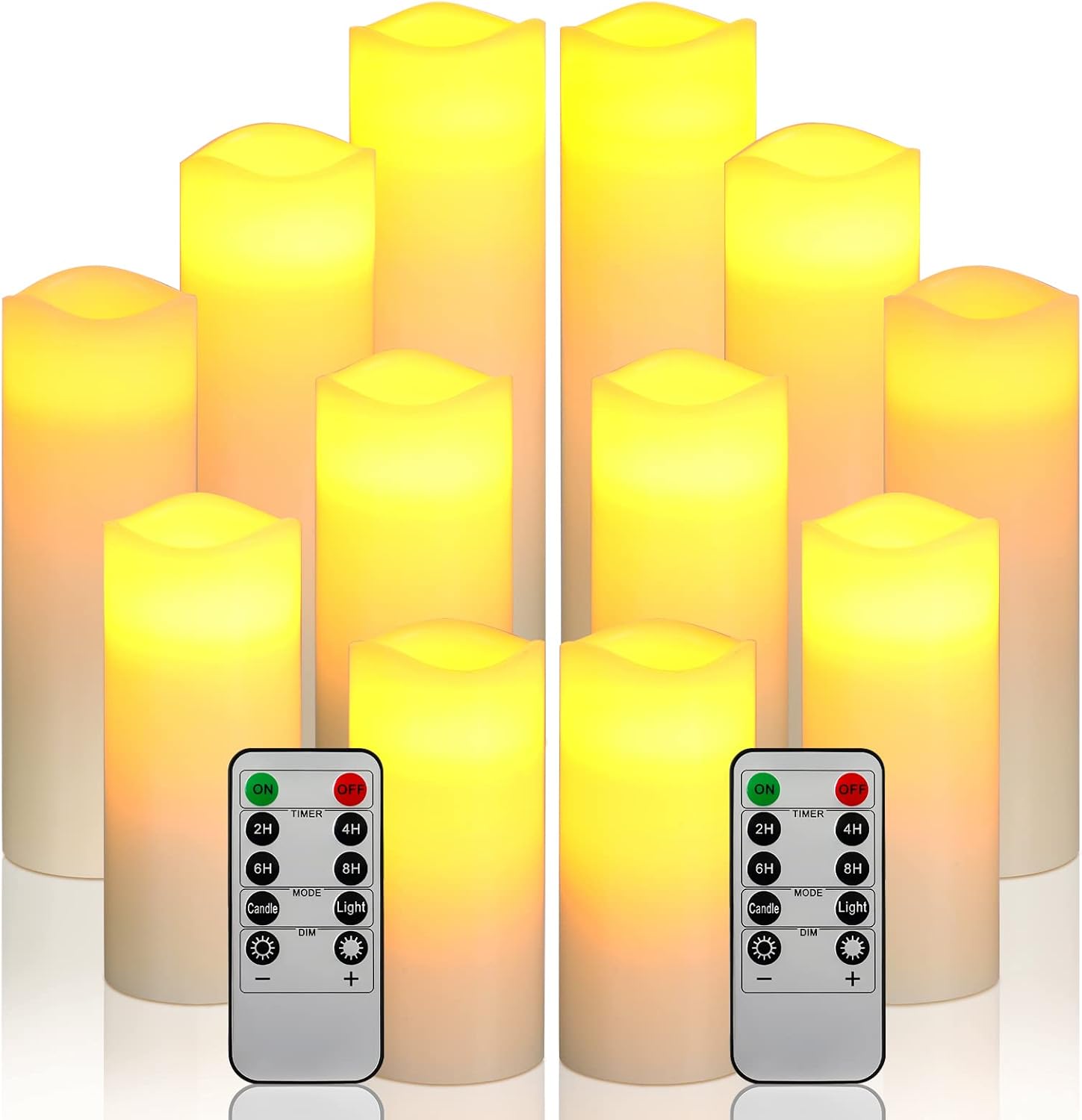 Da by velas LED 12 sin llama, marfil con control remoto 🕯