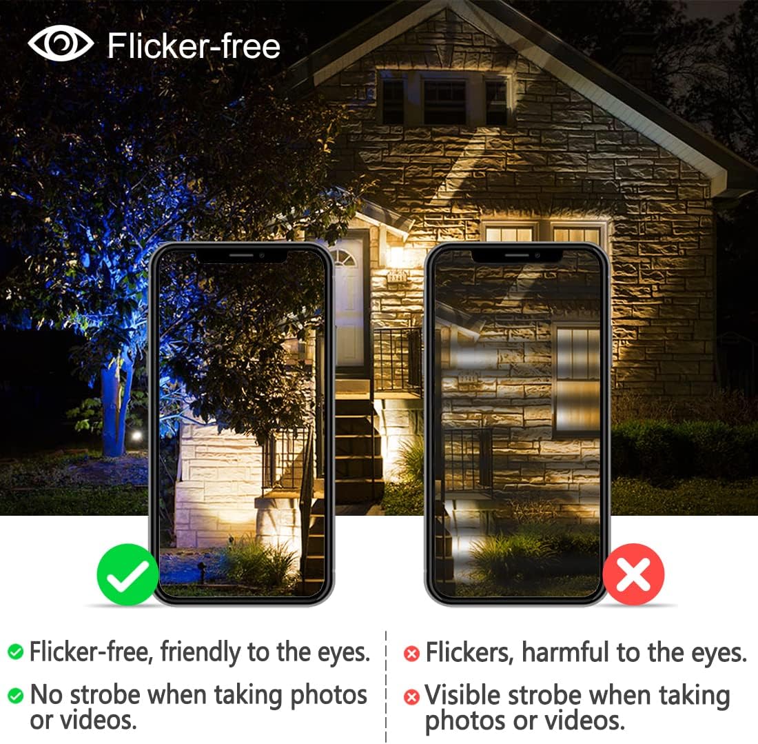 Thumbnail 4 de Lighting Master LED Floodlight Outdoor 50W (2 Pack) with 120 RGB Colours + Warm White, IP66, Timing Remote