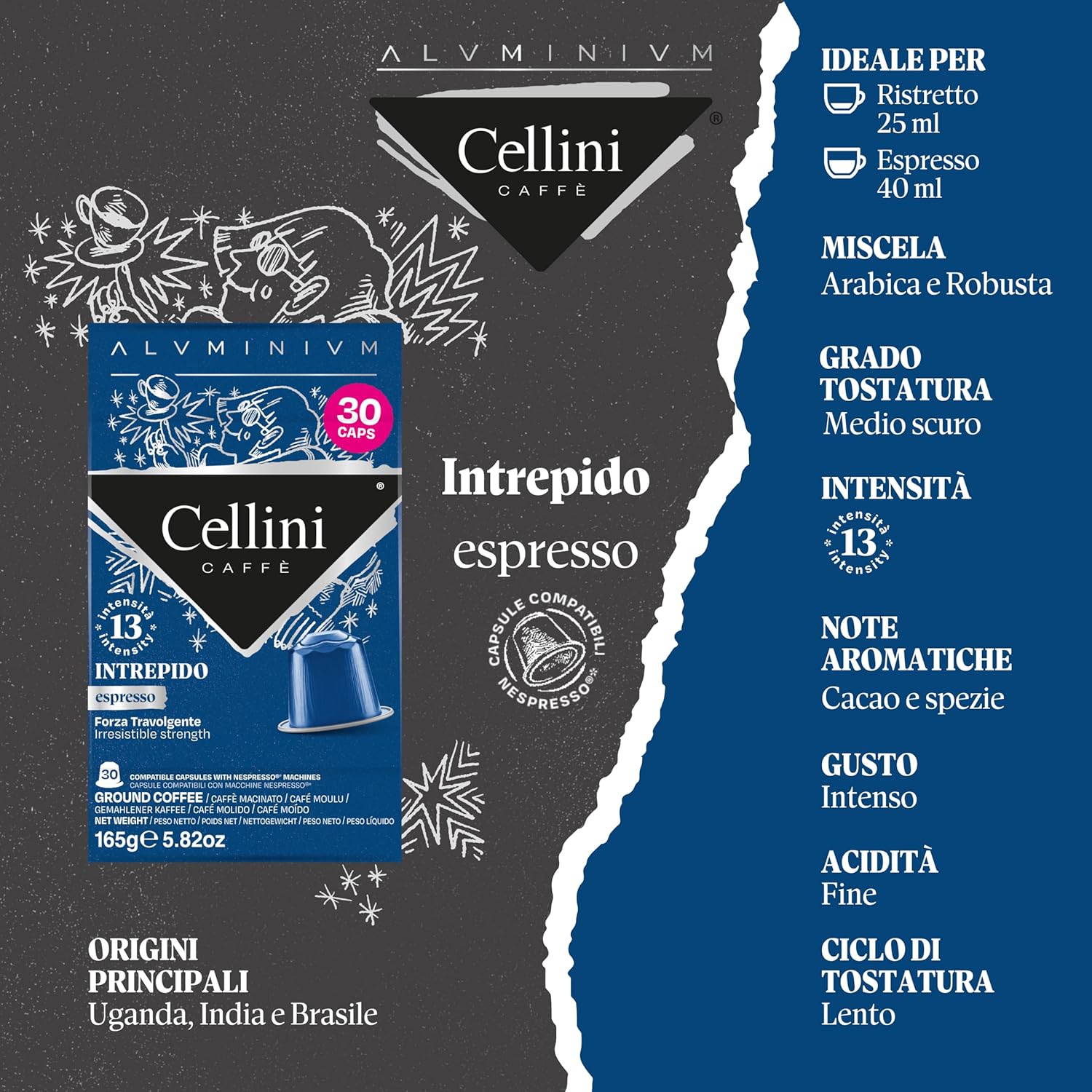 Thumbnail 3 de Caffè Cellini Capsule Alluminio Compatibili con Nespresso – Kit Degustazione 120 capsule