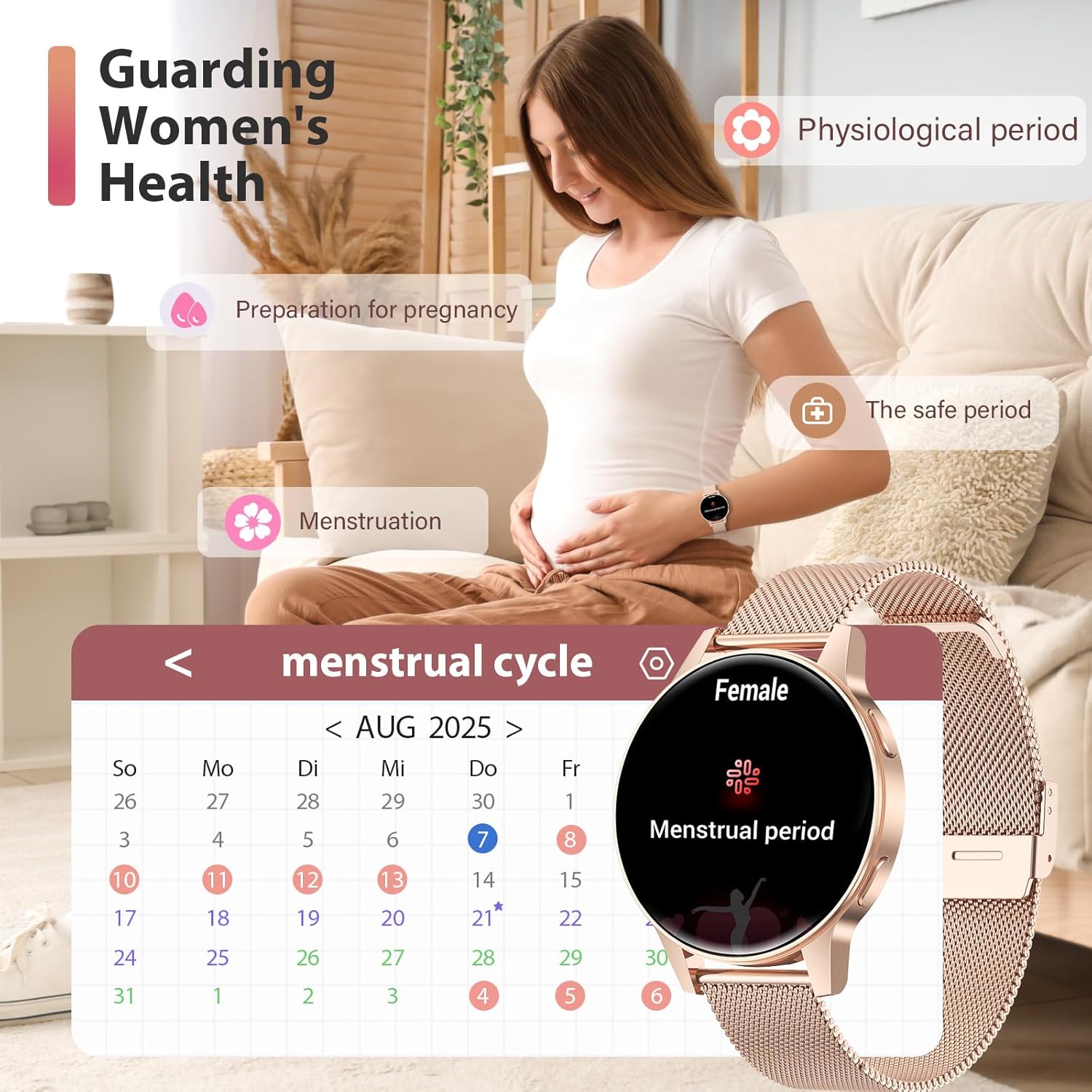 Thumbnail 4 de 2025 Reloj Inteligente Mujer ❤️ Pantalla Táctil y Monitor de Salud