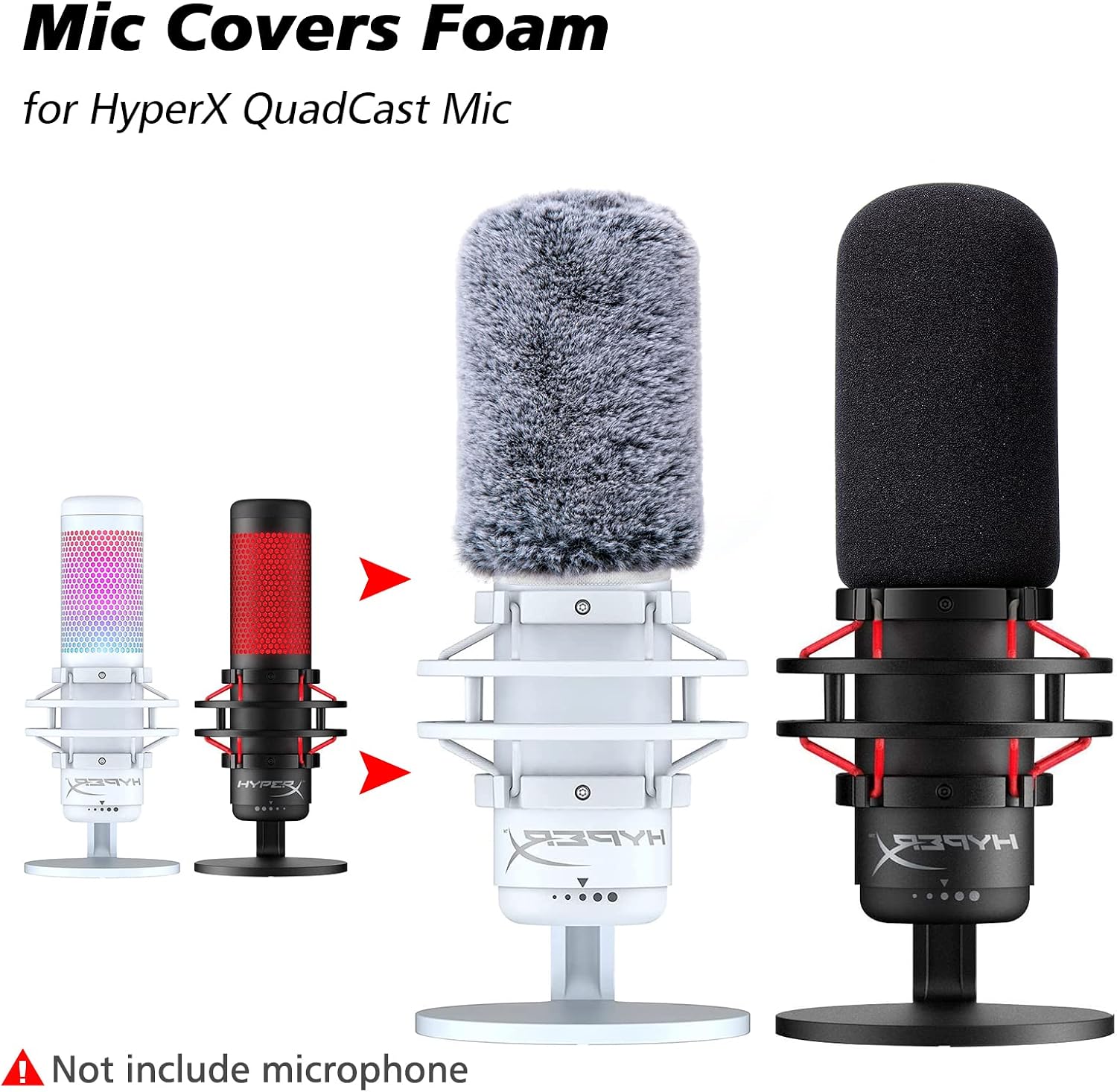 Detalle 2 de SUNMON MPN_JS_M_Foam_HPX_QC_Kit_01_UK Microphone Windscreen, Foam and Furry Covers
