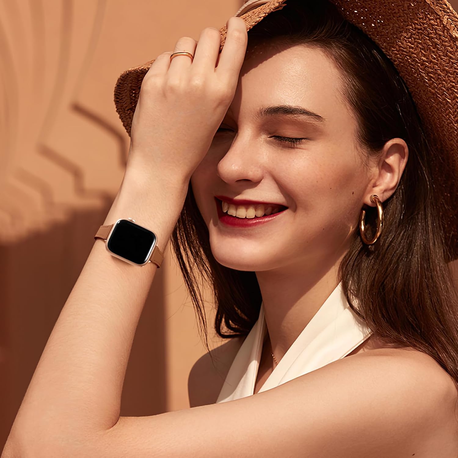 Detalle de Charlam Leather Watch Band, Genuine Leather