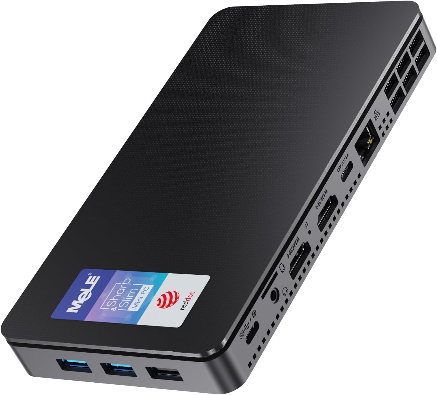Detalle de MeLE Overclock4C Mini PC, N100: A compact, feature-rich IoT-ready PC with triple 4K output