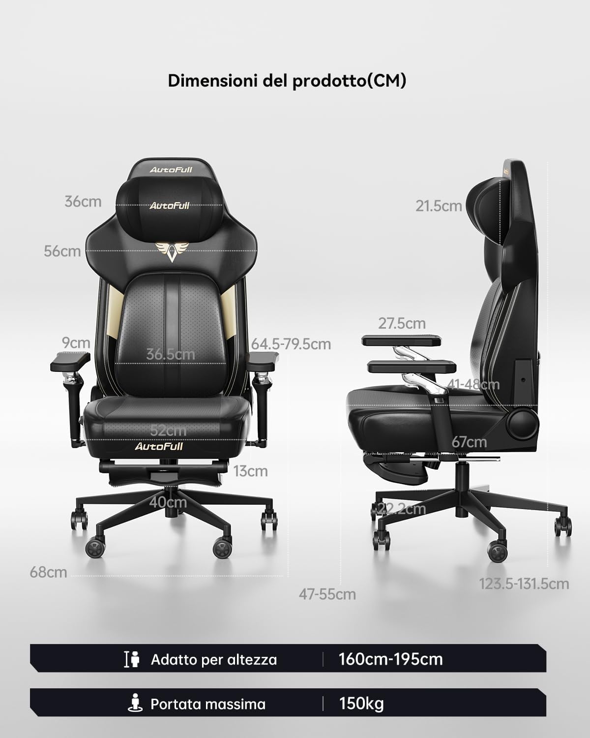 Thumbnail 2 de AutoFull M6 Ultra 2.0: Sedia Gaming Massaggiante Ergonomica, Ventilata e Riscaldata