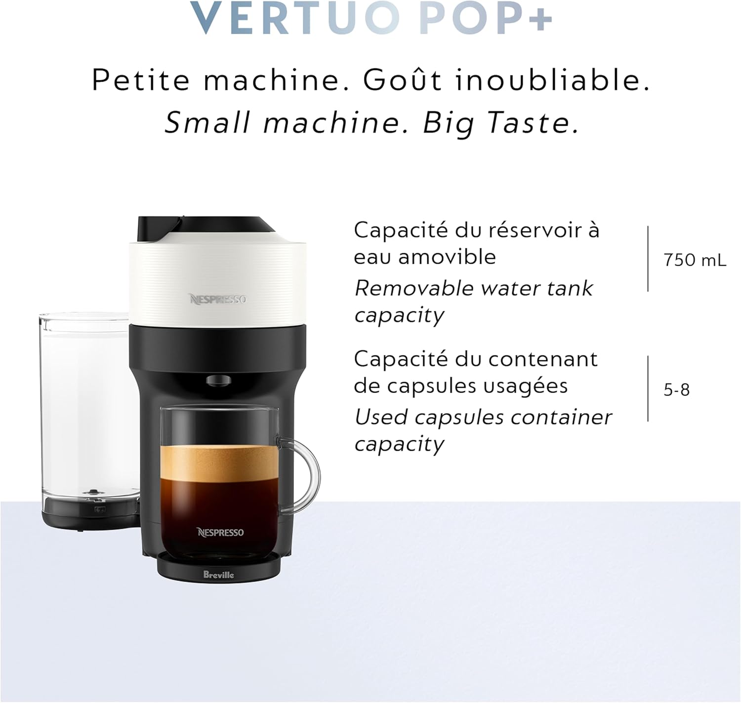 Thumbnail 6 de Nespresso Vertuo Pop+ Coffee Maker, 25 fl oz tank