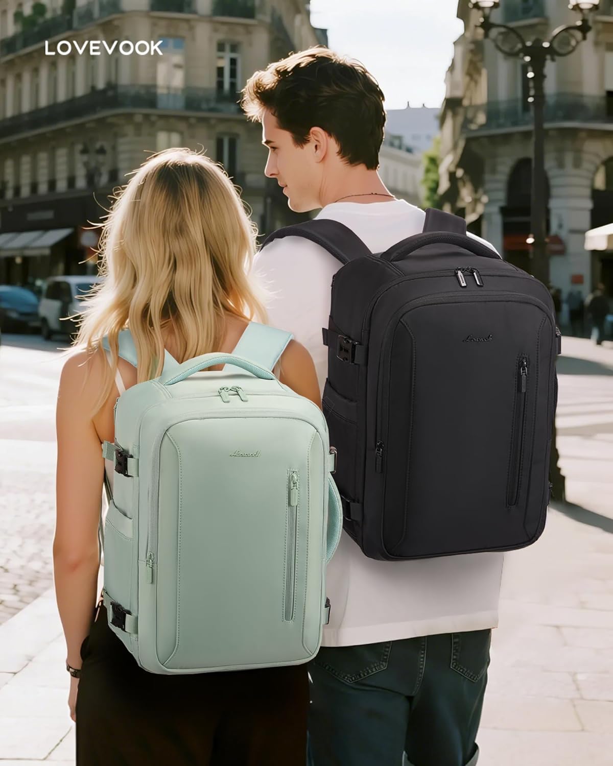 Thumbnail 1 de LOVEVOOK Ryanair Cabin Bags 40x30x20: Underseat Carry-On Travel Backpack