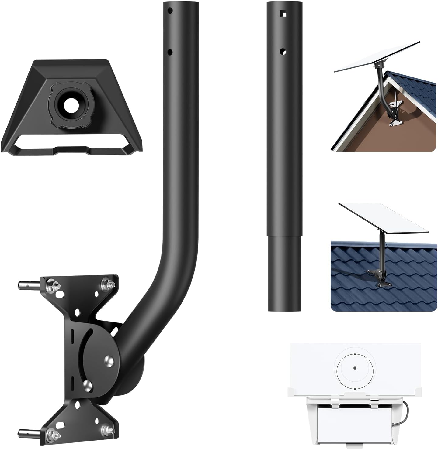 Detalle de Starlink Mount Standard 4/4X Gen 3 Wall Roof Pipe Pole Mounting Kit