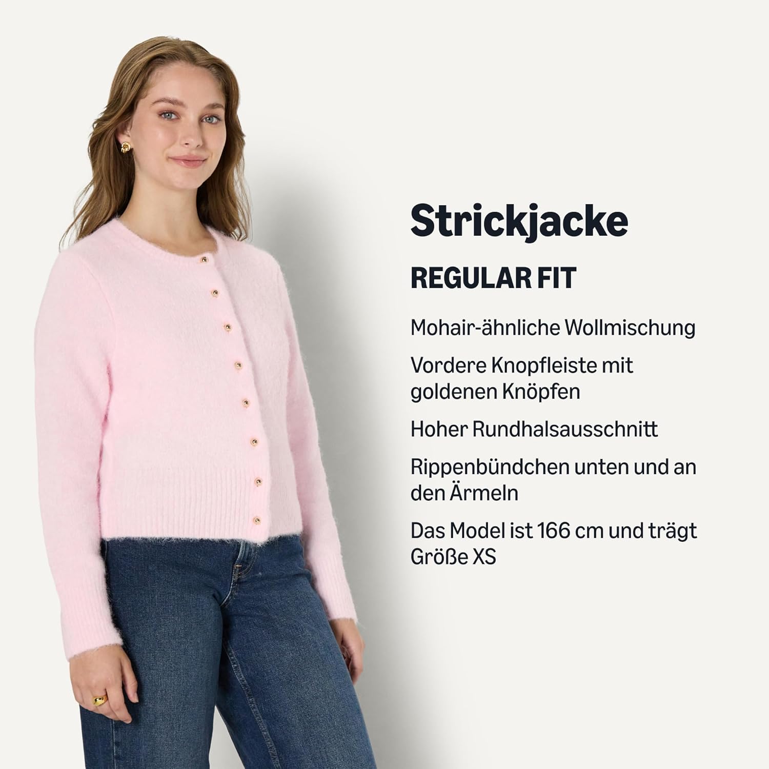 Thumbnail 3 de Amazon Essentials Damen Regular-Fit-Strickjacke aus Mohairimitat mit Knöpfen