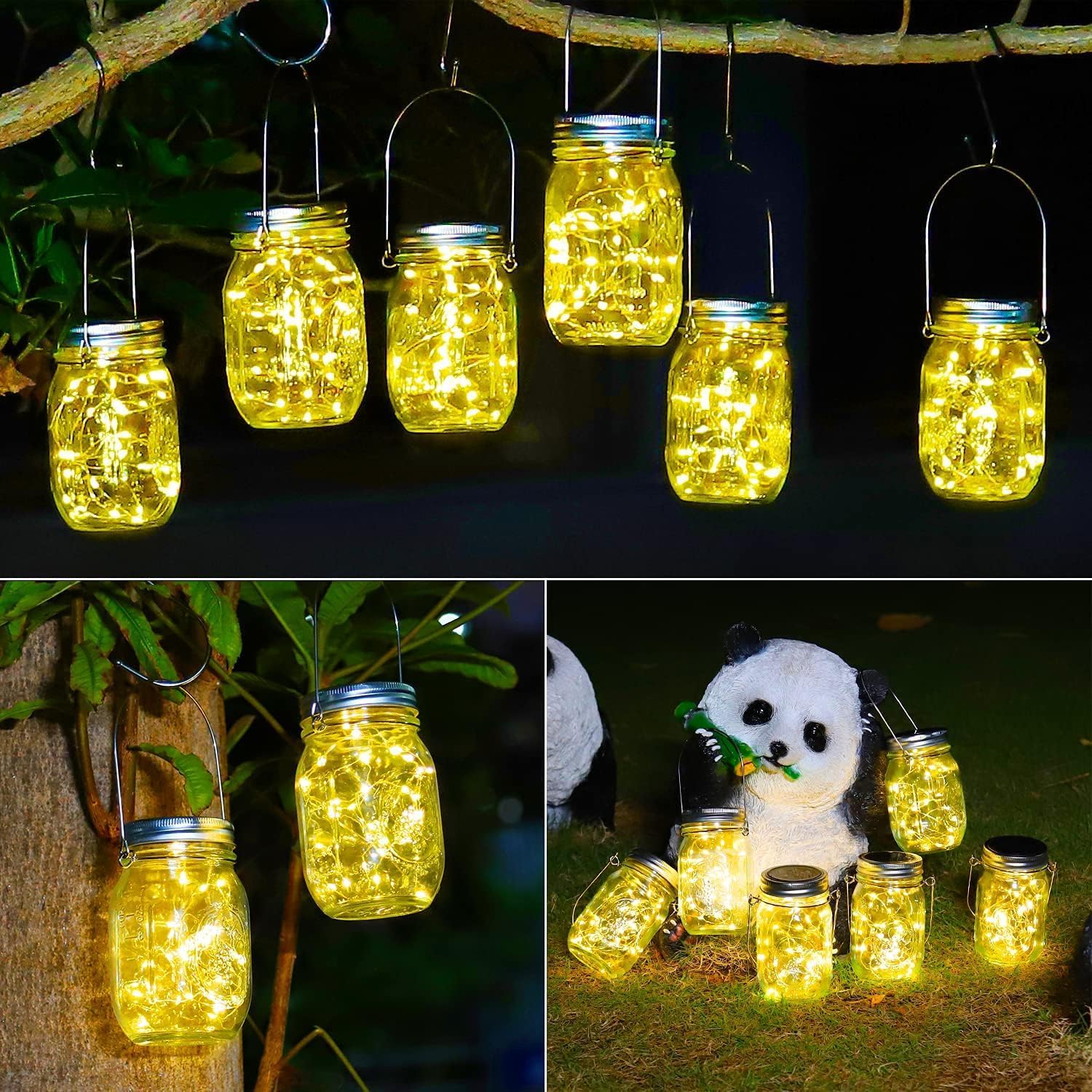 Thumbnail 4 de HOYIBO Luci Solari Esterno Giardino – 6 Pezzi 30 LED Impermeabili IP65, Bianco Caldo