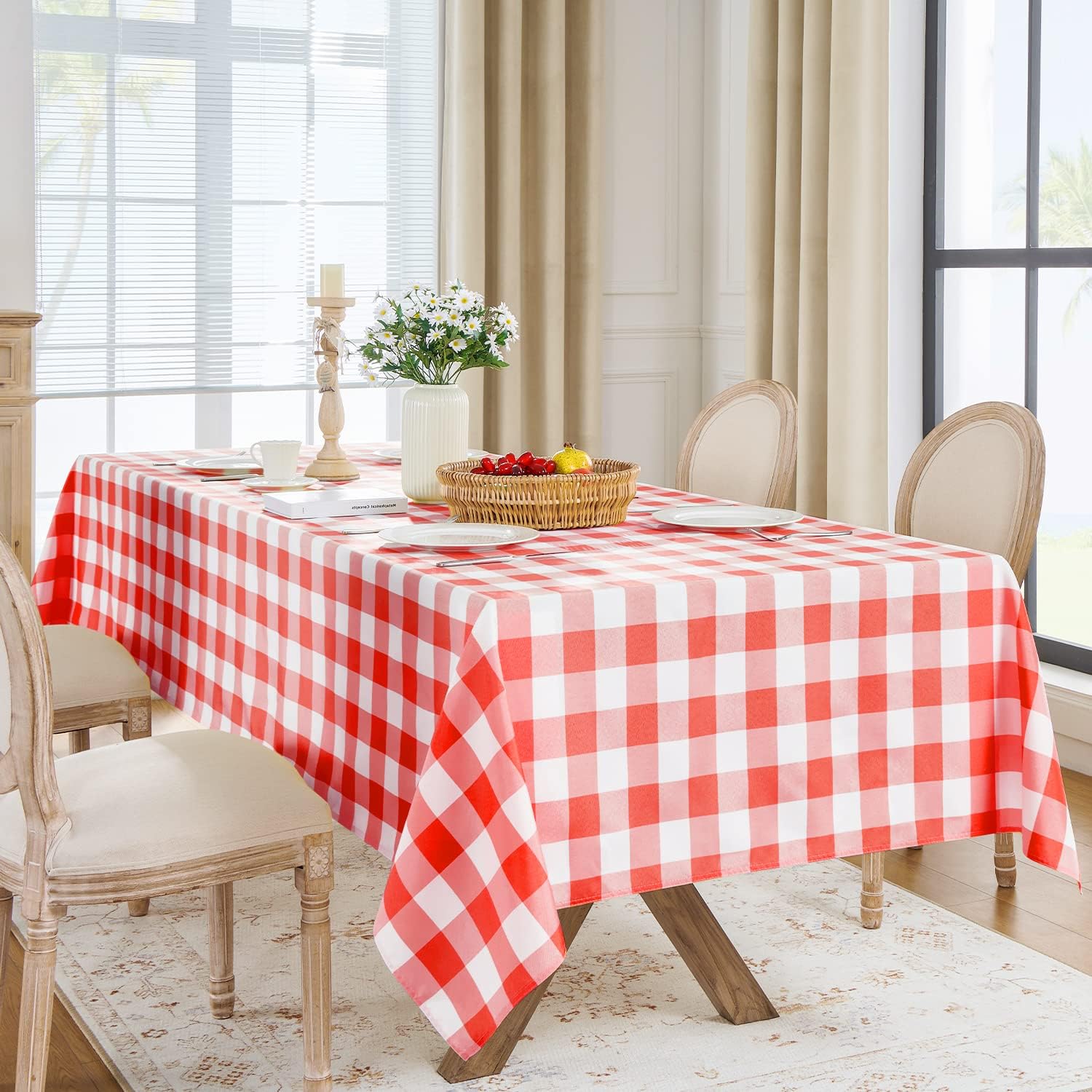 Thumbnail 5 de Softalker Gingham Tablecloth 60 x 84 in