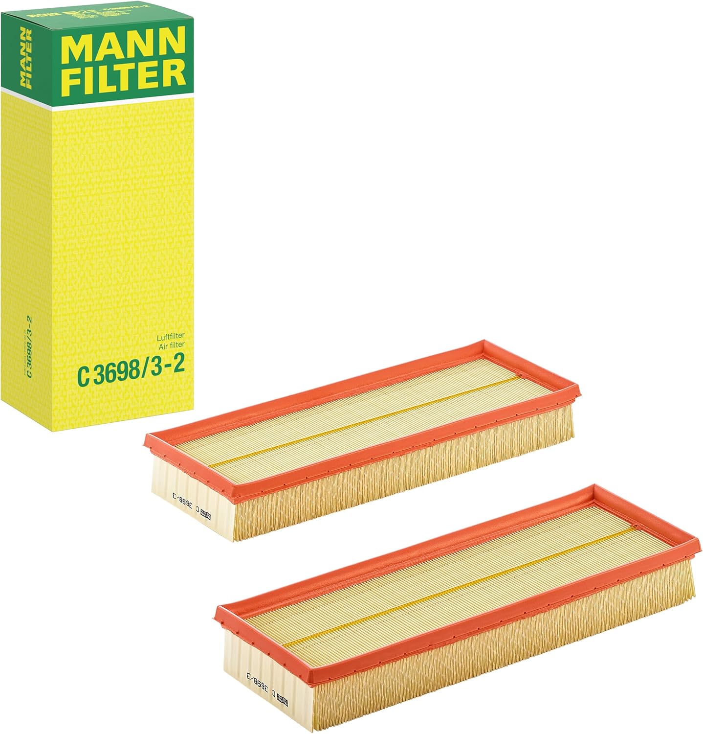 MANN-FILTER C 3698/3-2 Luftfilter 355 mm 🚗