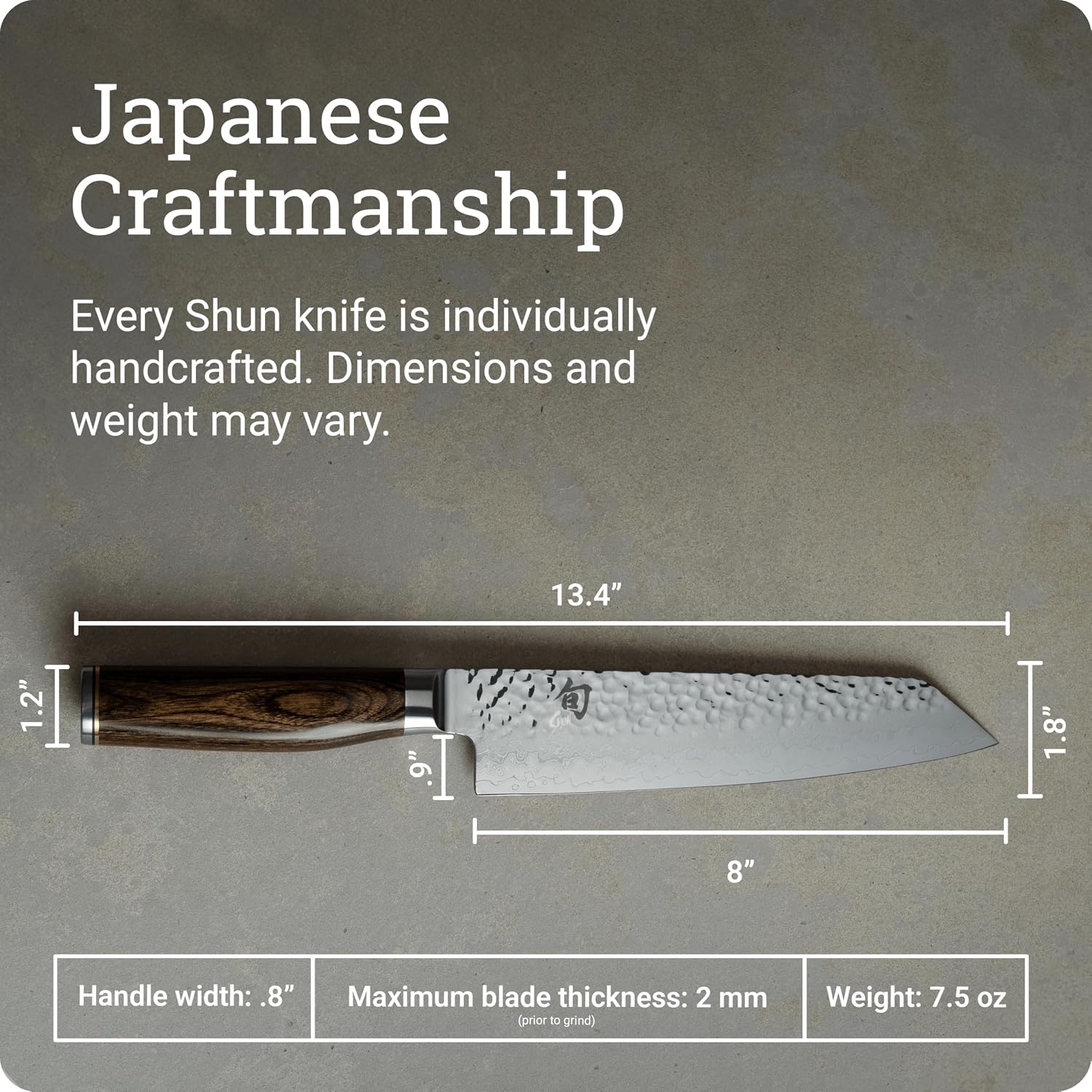 Detalle 2 de Shun 8-Inch Kiritsuke Knife
