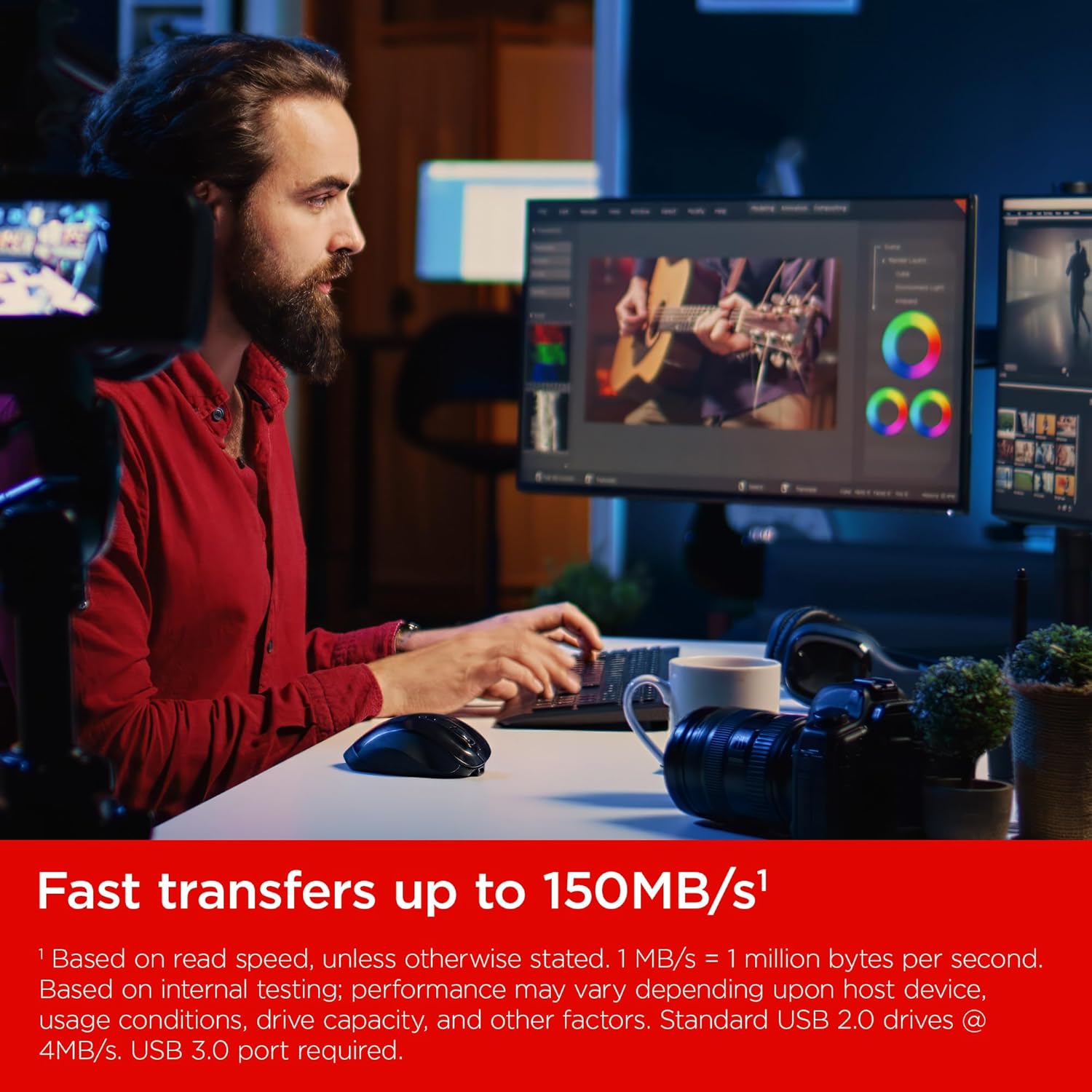 Detalle de SanDisk Ultra Flair 128 Go — Clé USB 3.0 jusqu’à 150 Mo/s, boîtier métal et sécurité par mot de passe