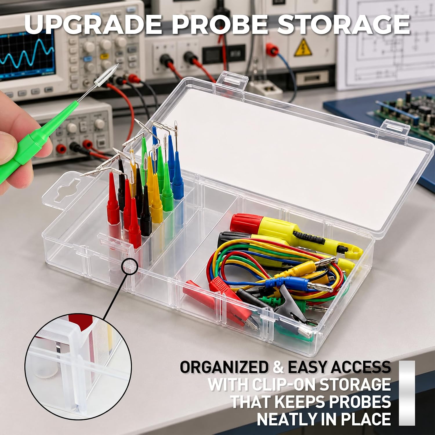 Detalle 2 de HORUSDY 24-Piece Back Probe Kit for Automotive Testing, Multi-Angle Pins