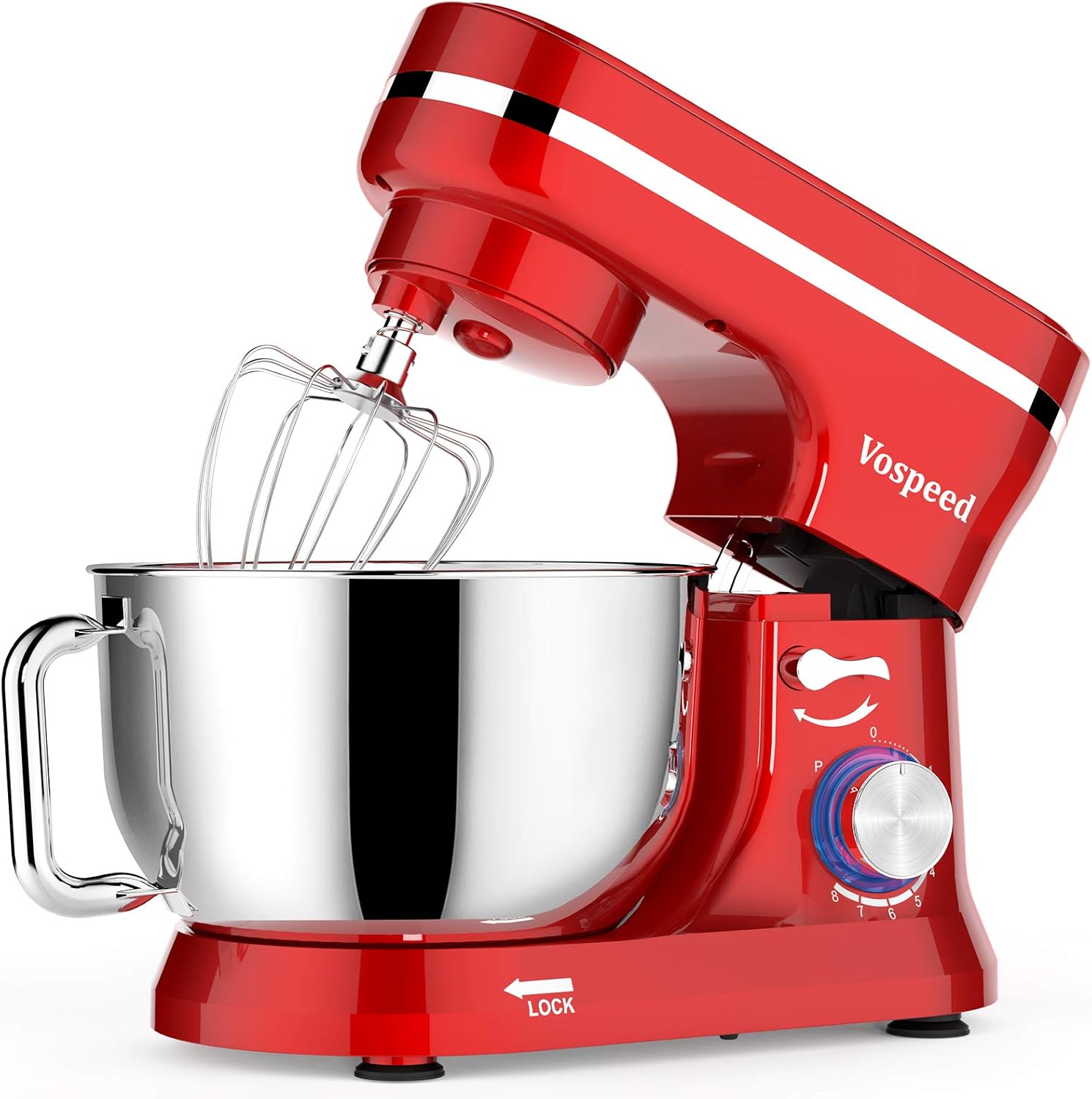 Thumbnail 6 de Vospeed Stand Mixer 5 Quart 8 Speed 1000W