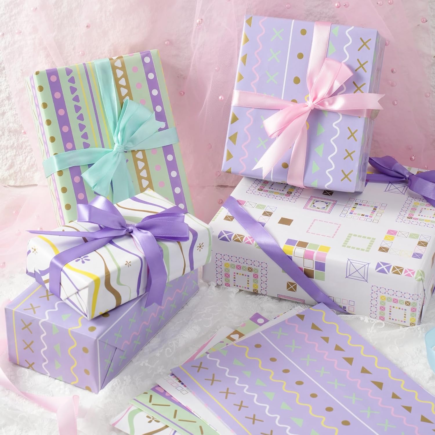 Thumbnail 5 de Juertime Gift Wrap Paper Set, 20 x 28 Inch