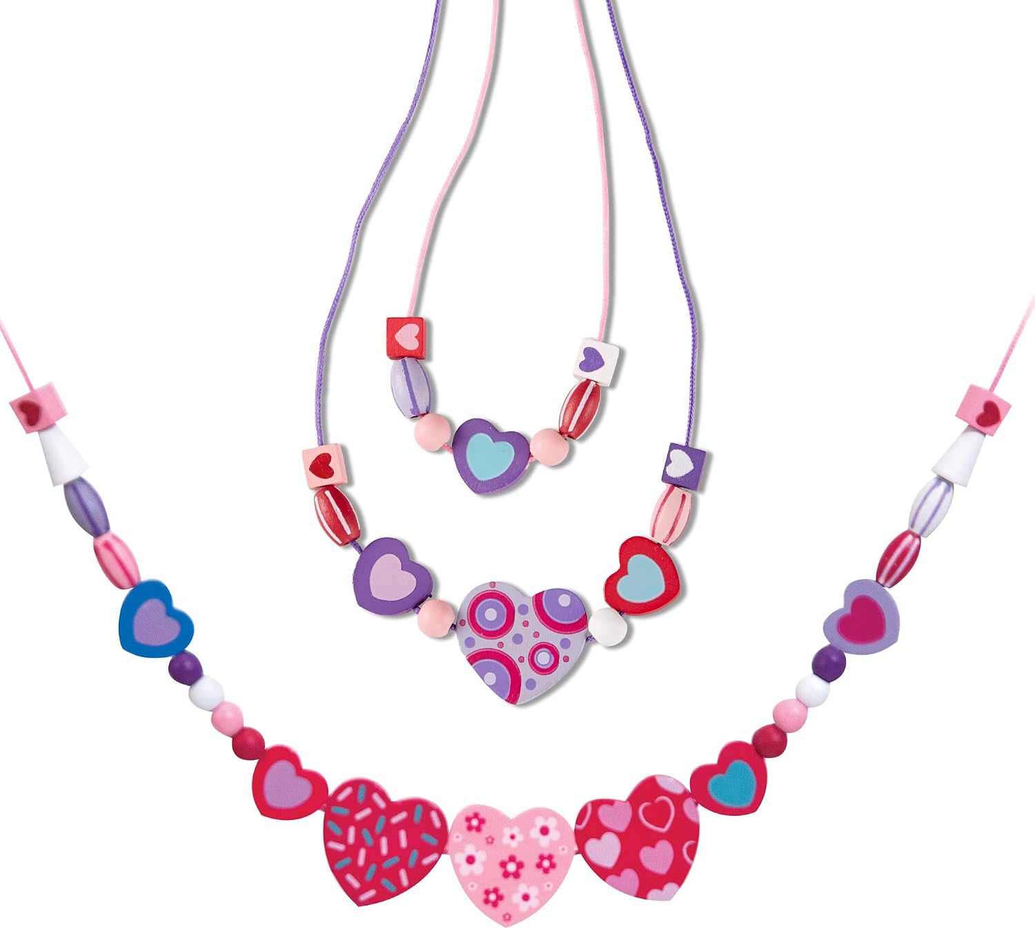 Detalle 2 de Melissa & Doug Heart Beads Kit 120+ ๐จ
