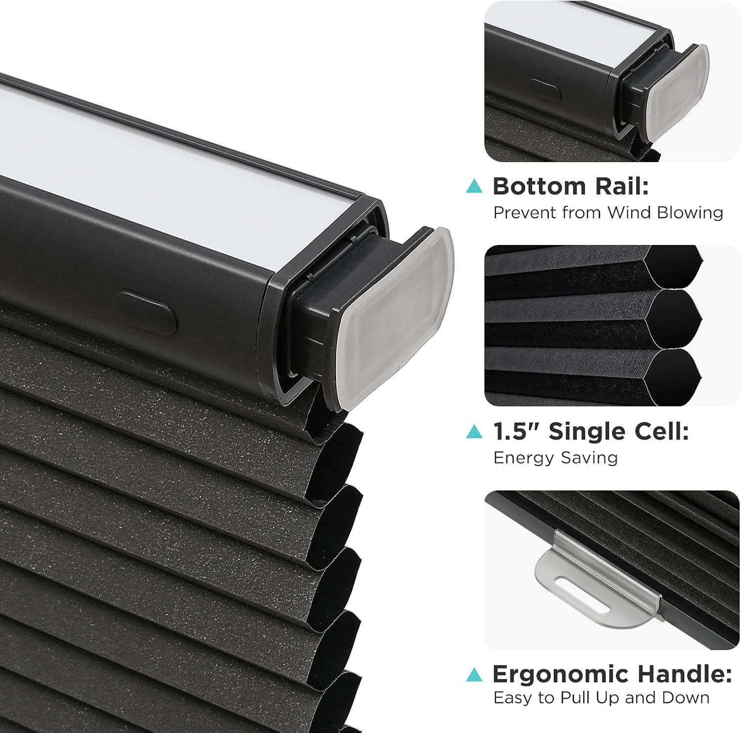 Thumbnail 6 de Joydeco Blackout Cellular Shades, 46" x 64