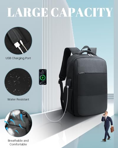 Detalle 1 de Besttravel mochila antirrobo para portátil de 15,6 pulgadas (25 L) para universidad y viaje