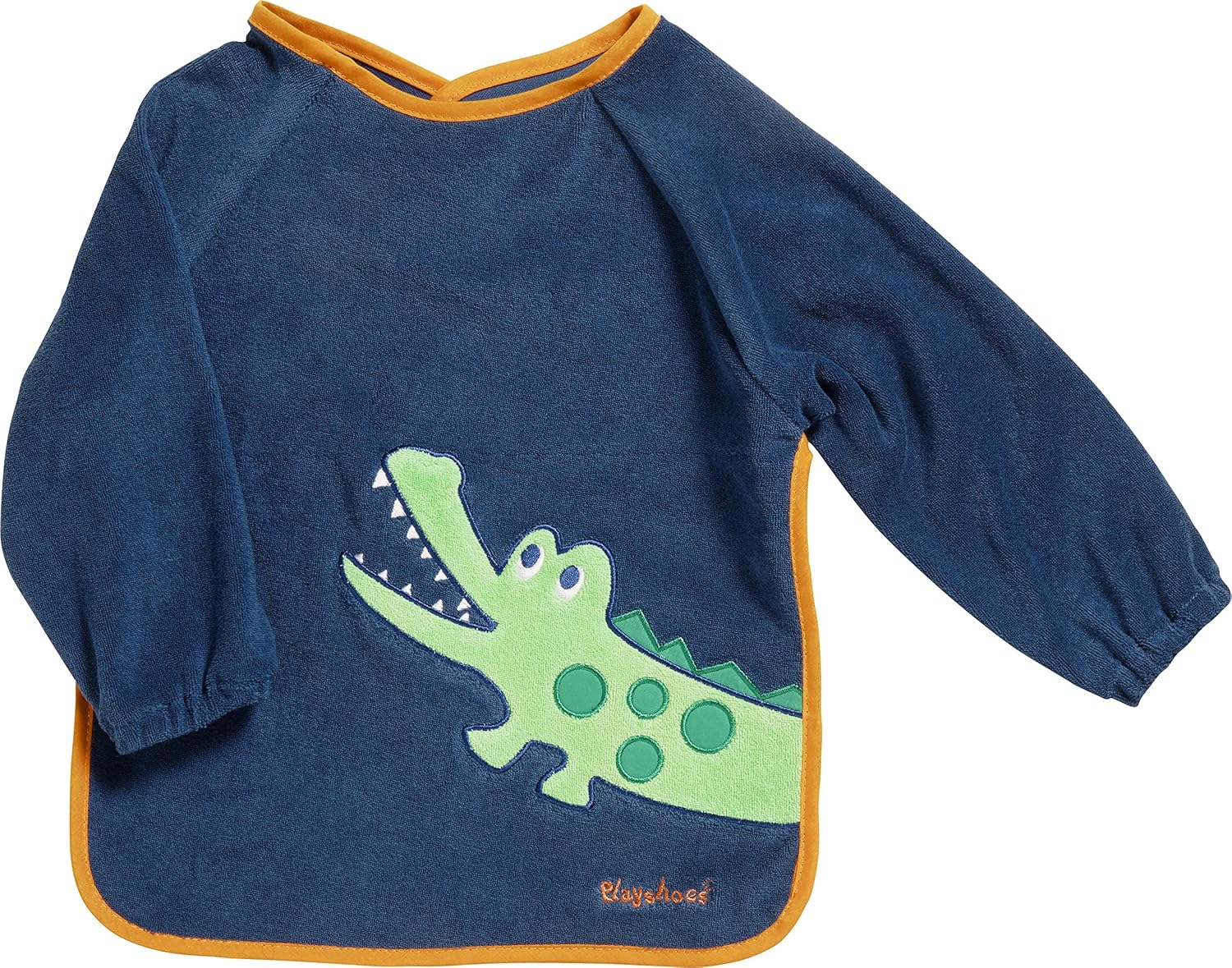 Detalle de Playshoes 507136 Bavoir Manches Longues – bavoir rouge à motif tigre pour bébé