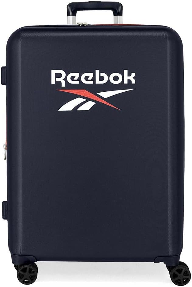 Detalle de Valigia Reebok Roxbury media Blu 81L – ABS rigido, chiusura TSA integrata, 4 ruote doppie