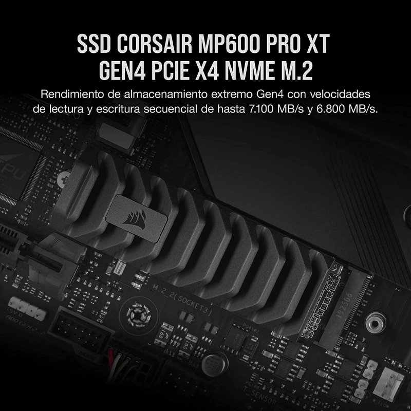 Thumbnail 3 de Corsair MP600 Pro XT 8TB: SSD M.2 NVMe Gen4 x4 para alto rendimiento sostenido