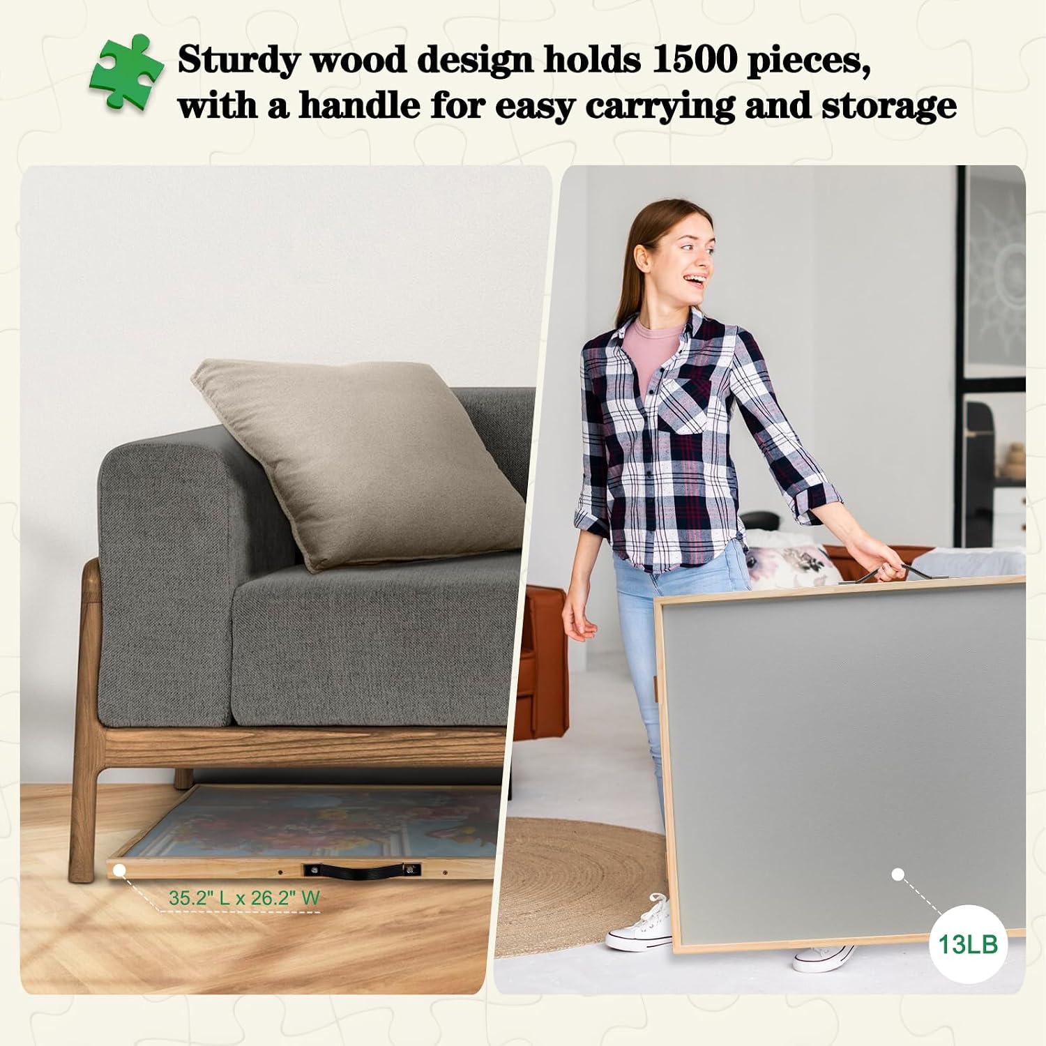 Thumbnail 5 de ALL4JIG 1500-Piece 2-in-1 Tilting & Rotating Puzzle Board