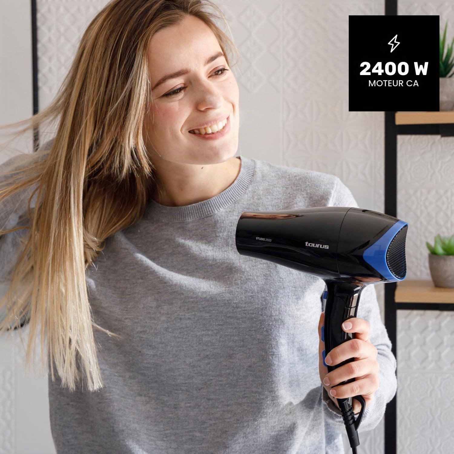 Detalle 2 de Taurus Studio 2500 haardroger, 2400 W, opvouwbaar met diffuser