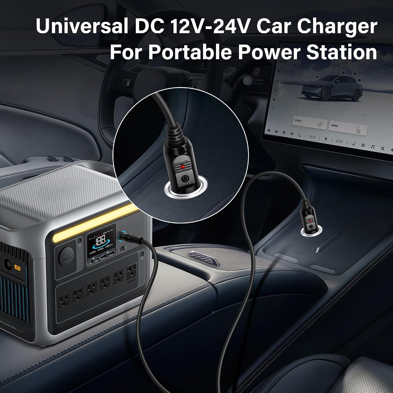 Detalle 1 de DC7909 12V car cigarette lighter cable 15A