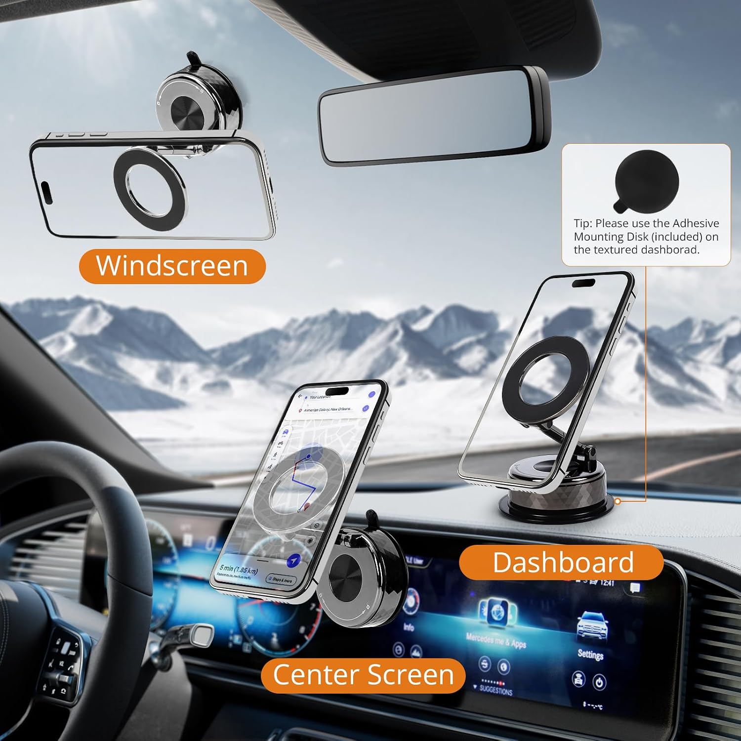 Detalle 2 de Saikkl Magnetische Handyhalterung Auto 360°