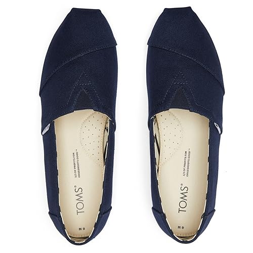Detalle de TOMS Classic Canvas Alpargata Shoes – Iconic Slip-On Comfort with Flexible Outsole