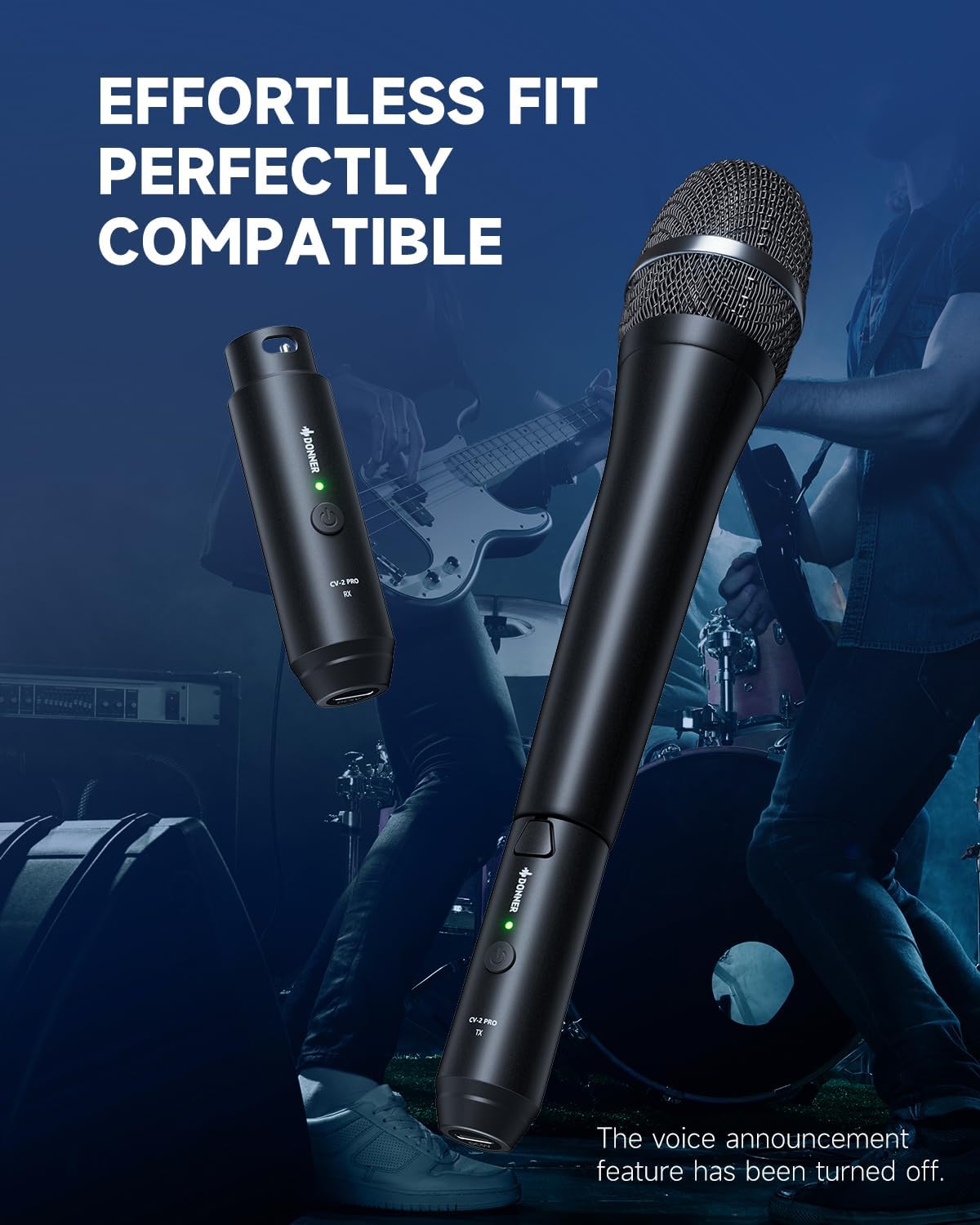 Detalle 2 de Donner CV-2 Wireless XLR Microphone System with 48V Phantom Power