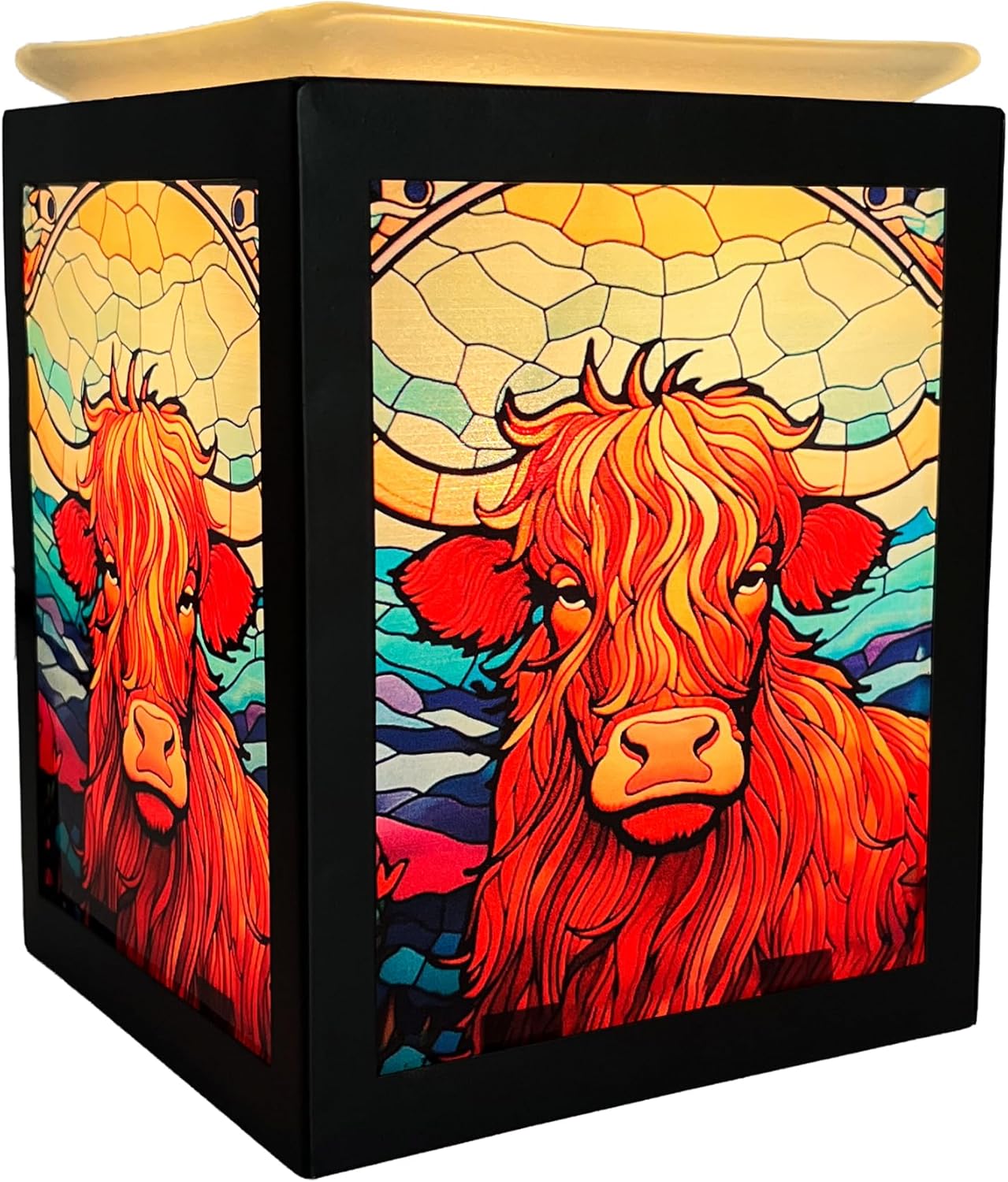 Thumbnail 5 de Cello Electric Wax Melt Burner (Capybara Design) – flame-free scent warmer with stained-glass glow