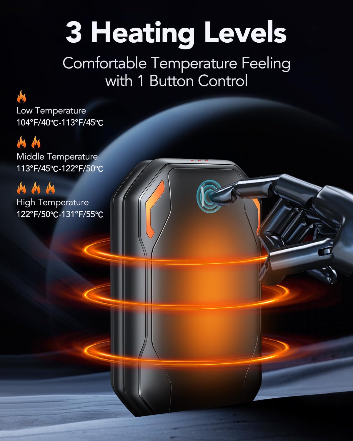 Thumbnail 1 de PHEJIE Rechargeable Hand Warmers 6000mAh 2-pack