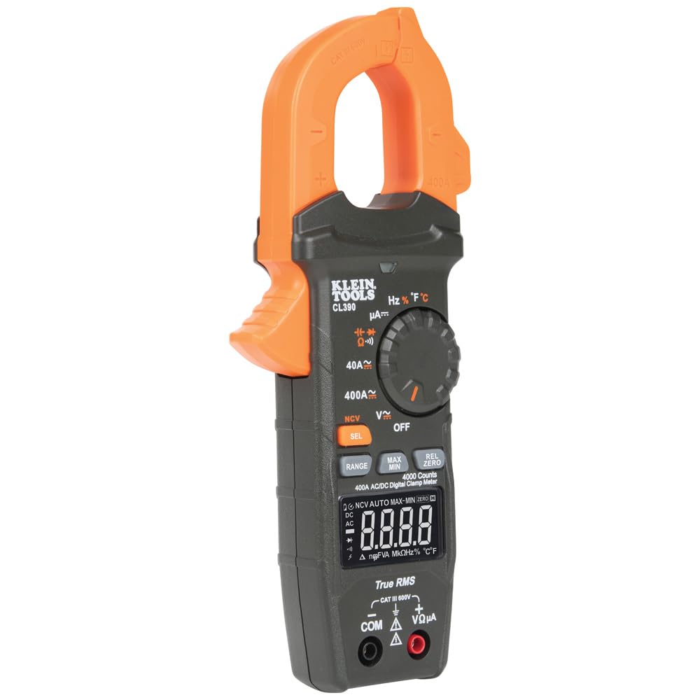 Thumbnail 5 de Klein Tools CL390 digitale stroomtang, 400 A, True RMS en AC/DC-metingen