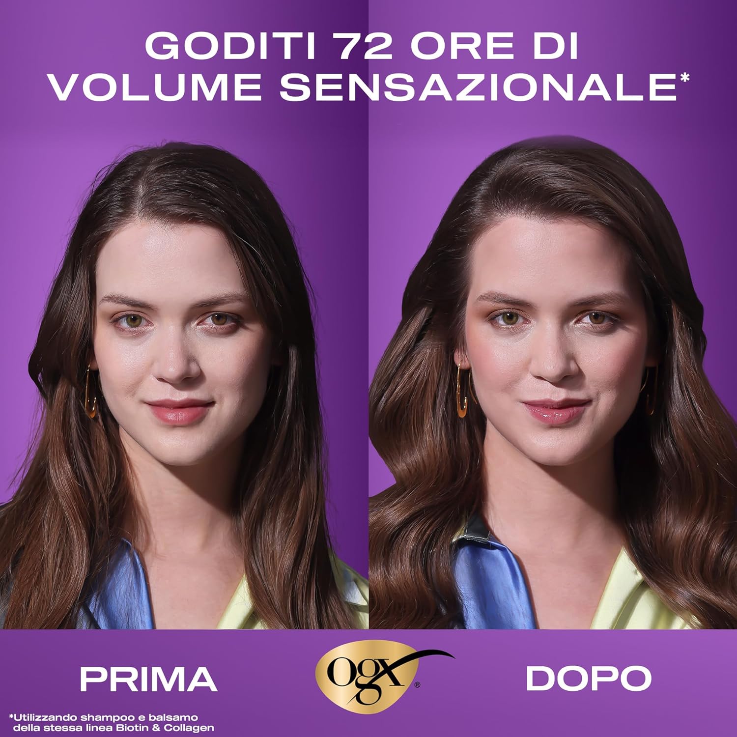 Thumbnail 4 de OGX Thick & Full + Biotin & Collagen: set shampoo e balsamo per capelli fini e diradati (2 x 385 ml) con Lipi Pro Shield